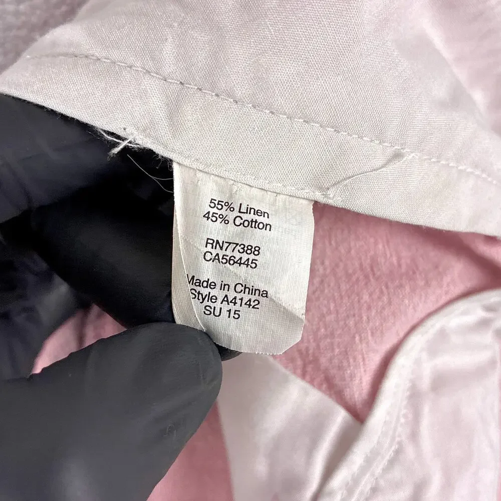 J.Crew Shorts Mens 31 (32) Pink Linen Blend Preppy Beach Hamptons Summer Luxury